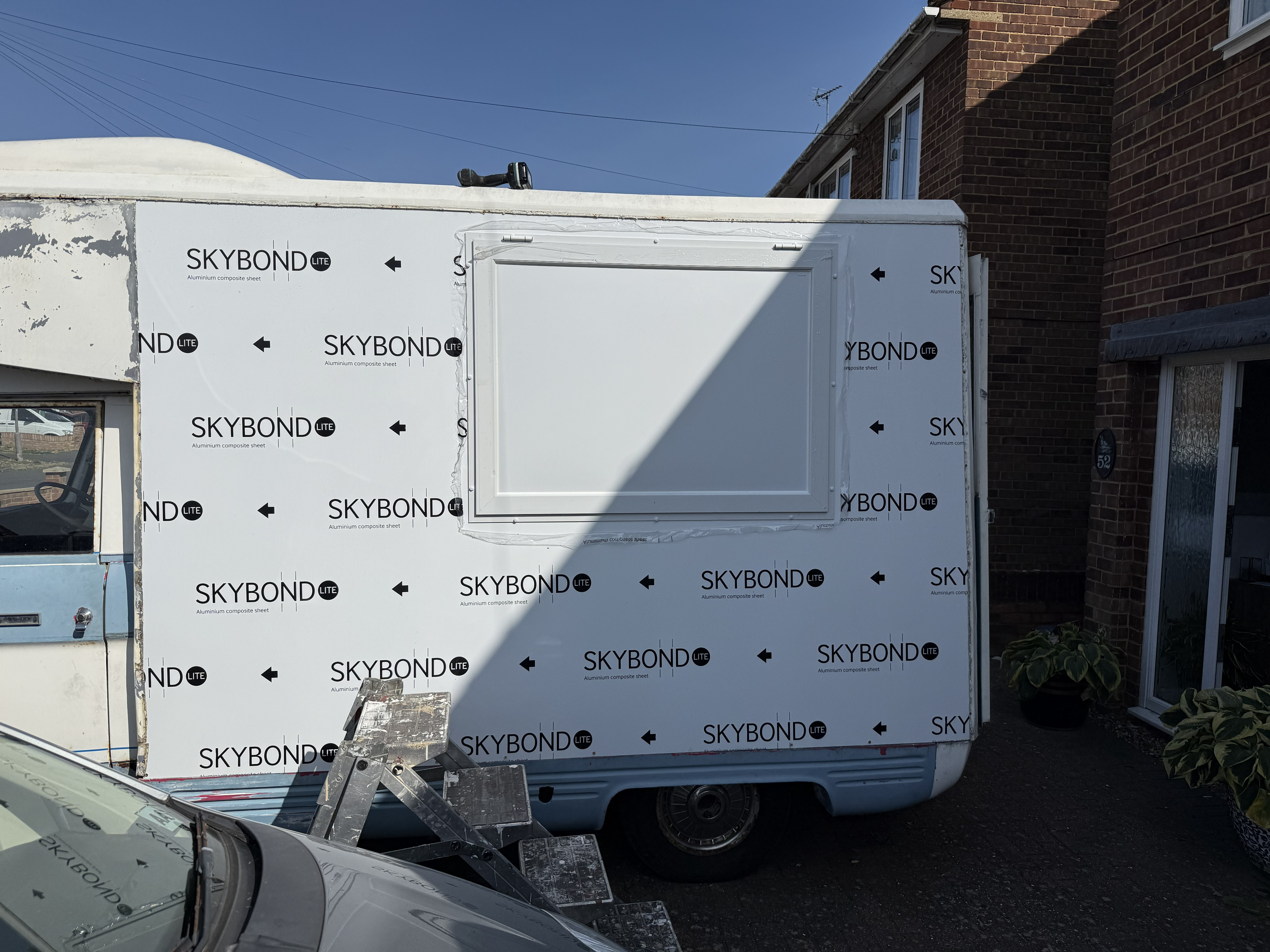 Exterior view of Betty's service hatch