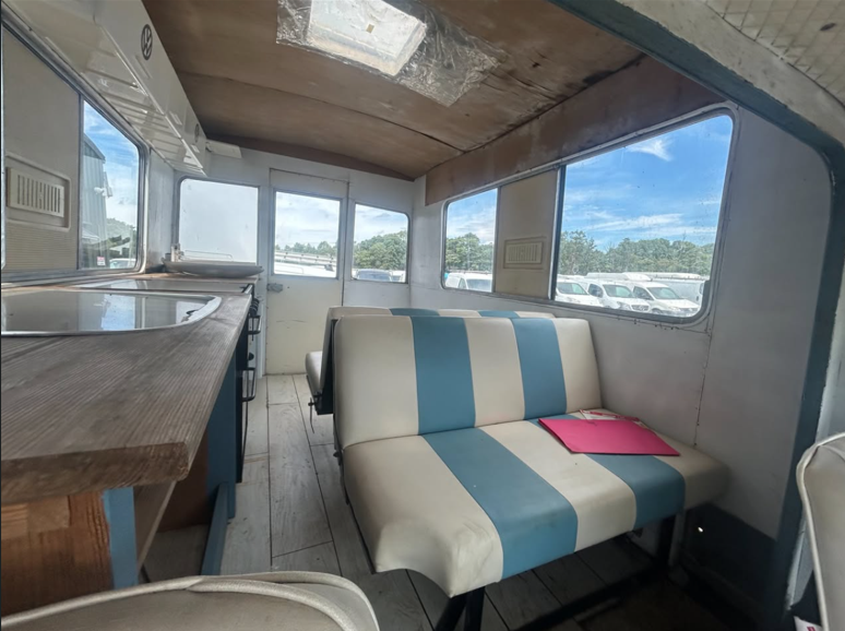 Betty's original camper interior